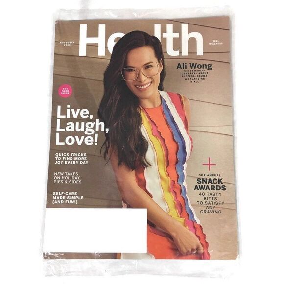 Health Magazine November 2019 Ali Wong The Food Issue Snack Awards - Picture 1 of 4